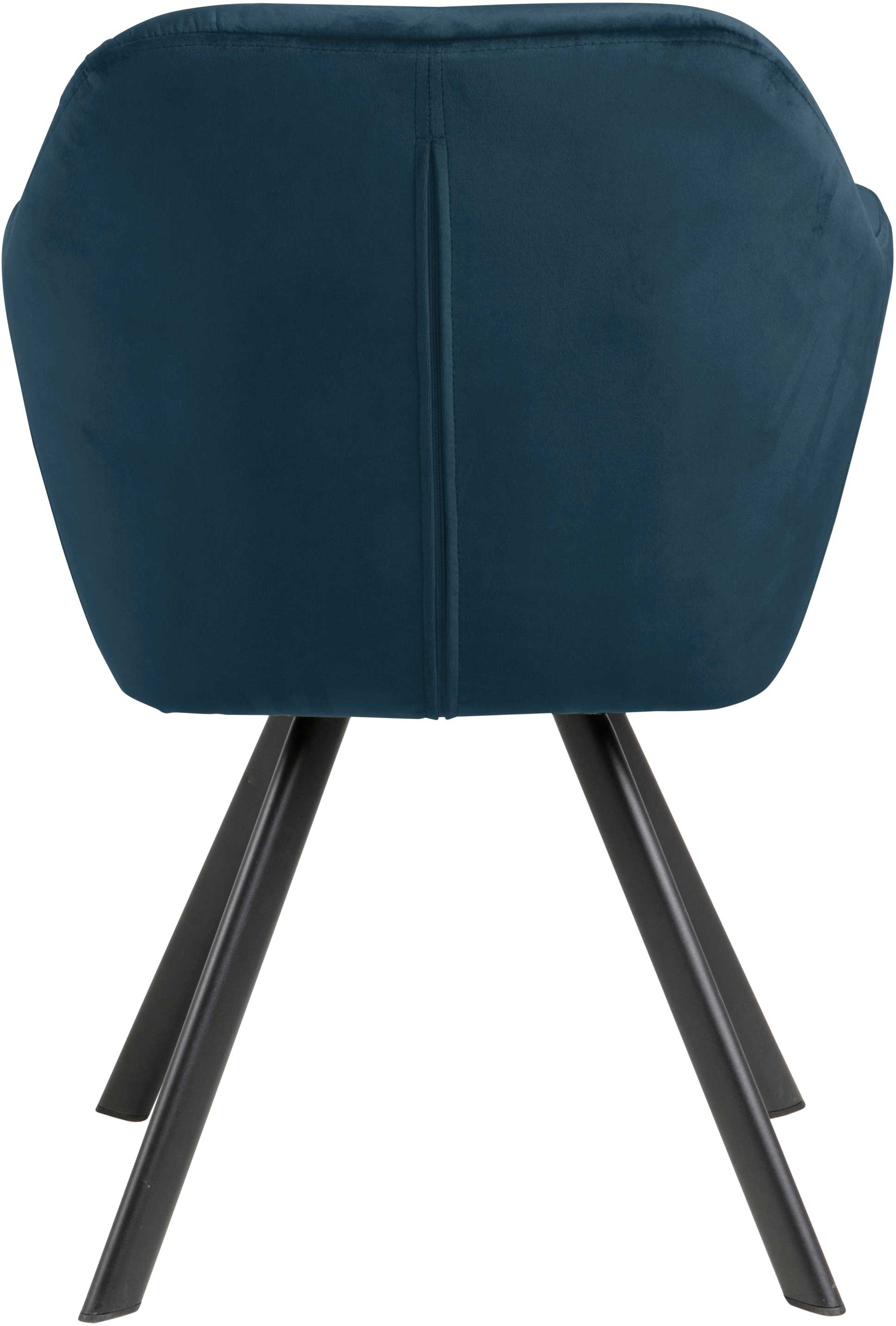 Chaise de salle à manger pivotante Levon - bleu marine - Image 9