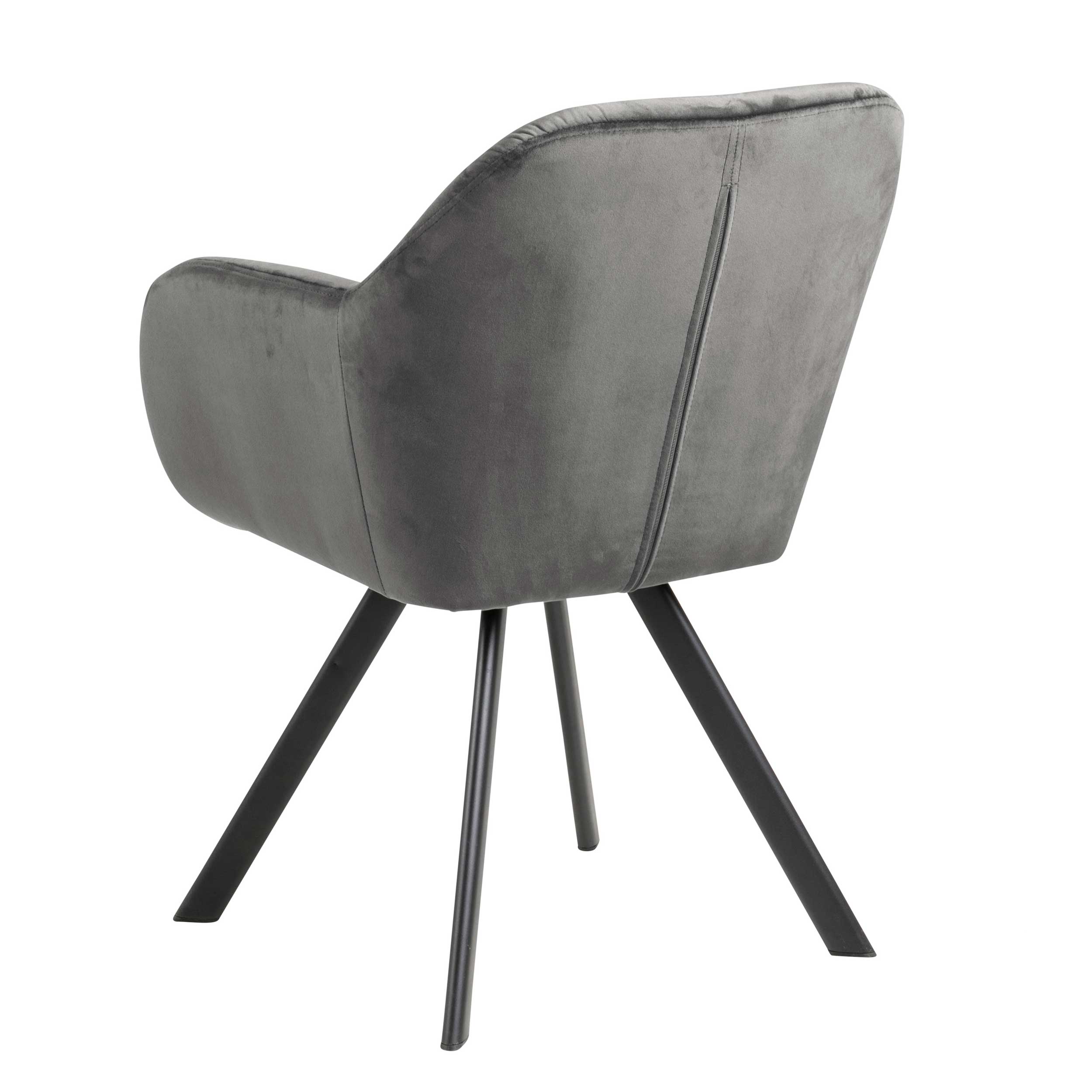Chaise de salle à manger pivotante Lola - gris foncé - Image 7