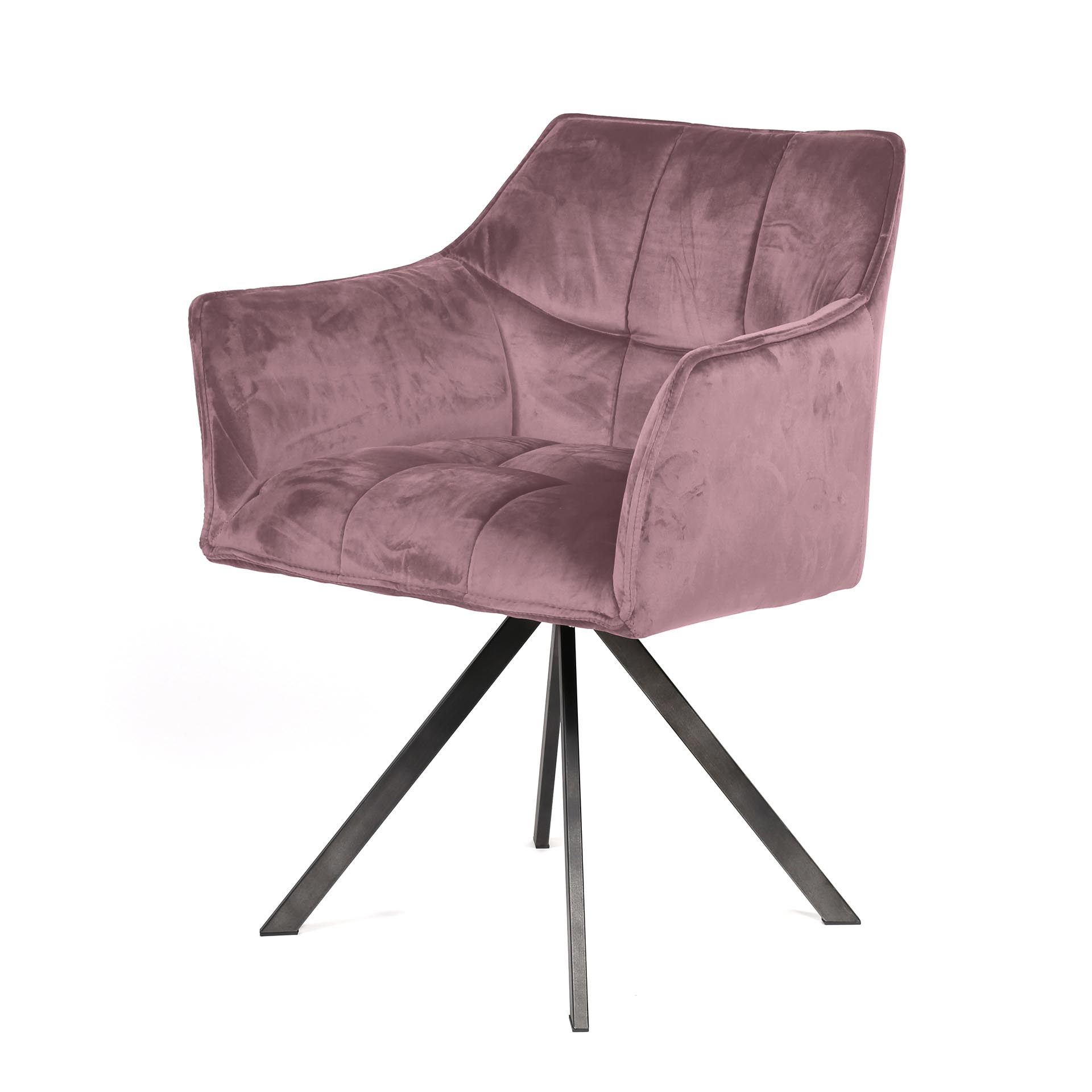 Chaise de salle à manger Richi - rose - Image 3