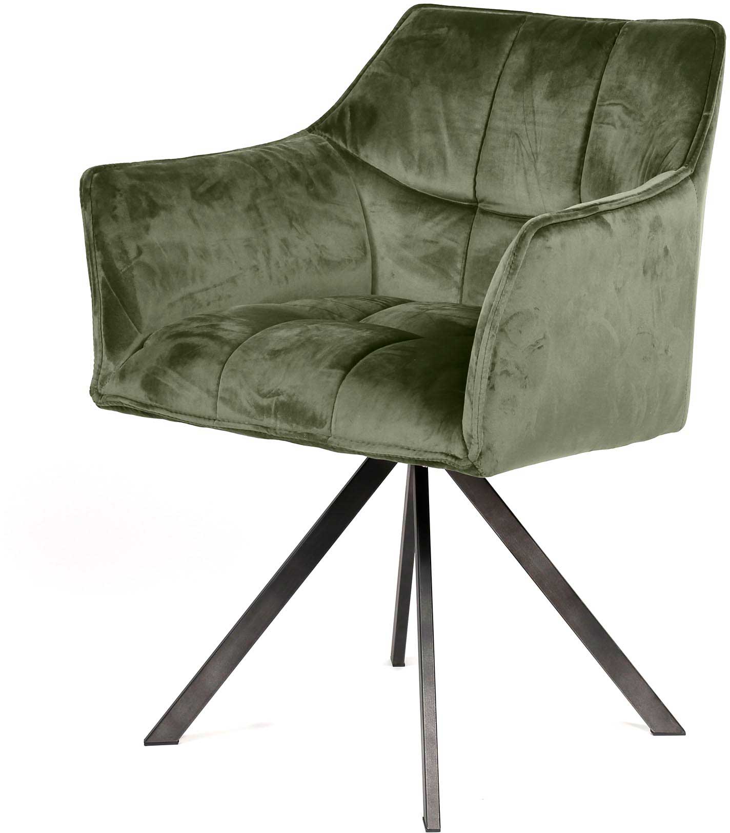 Chaise de salle à manger - vert olive - Image 4