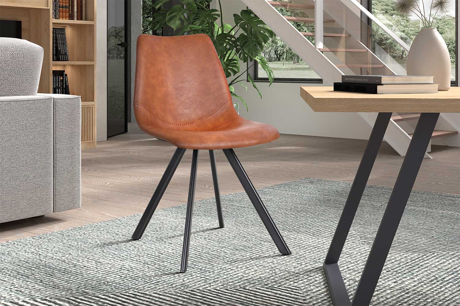 Chaise Emmy - cognac - Image 6