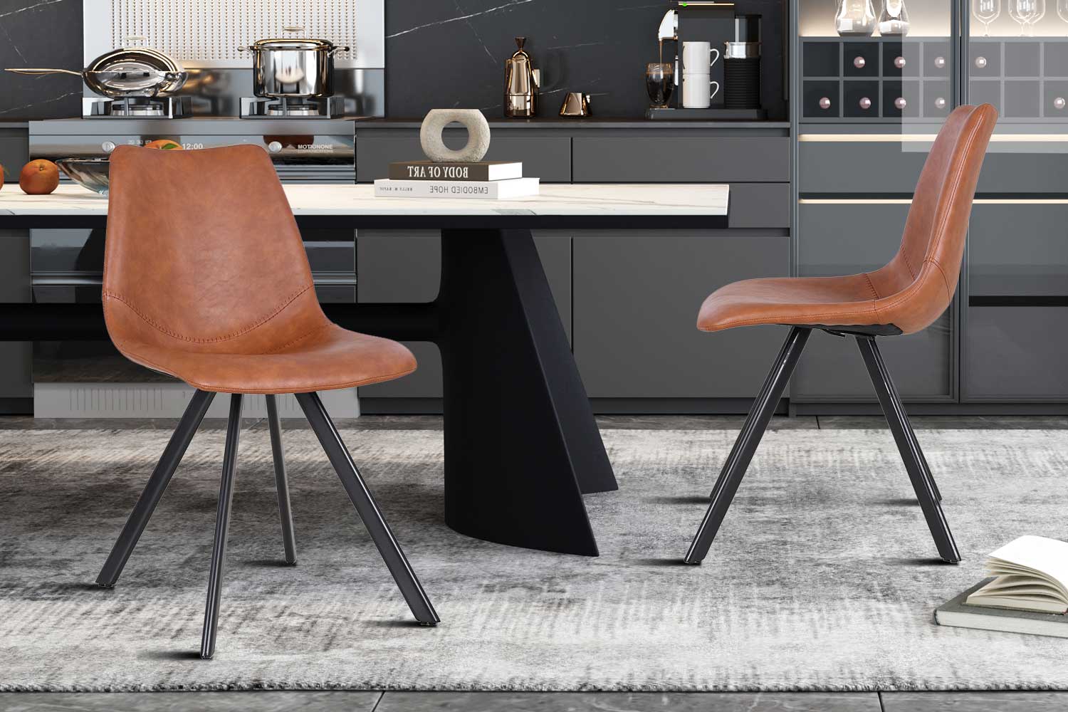 Chaise Emmy - cognac - Image 7