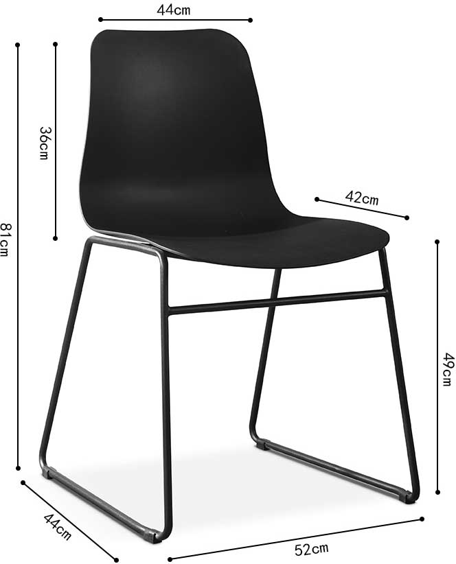 Chaise Marie - noir - Image 3