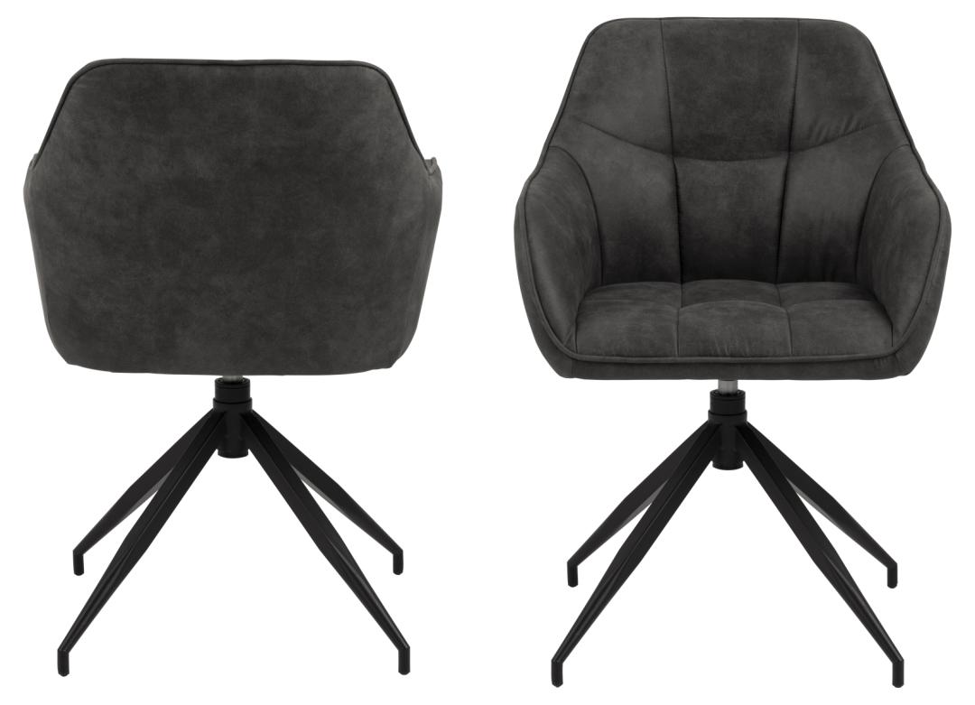 Chaise pivotante Birgen - anthracite - Image 9