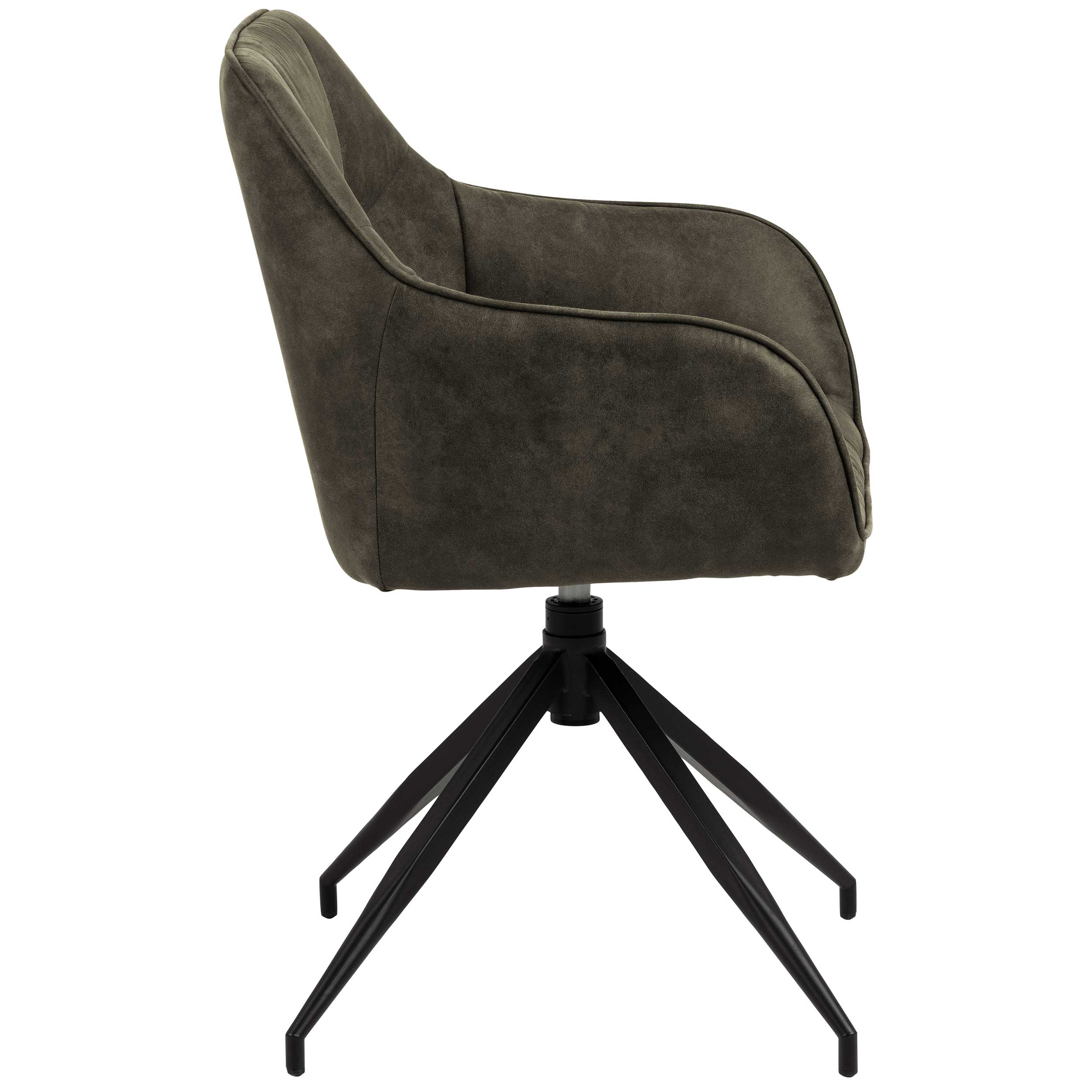 Chaise pivotante Birgen - vert olive - Image 7