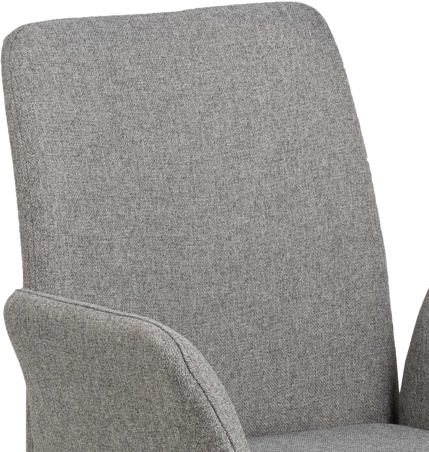 Chaise pivotante Robert - gris clair/noir - Image 4