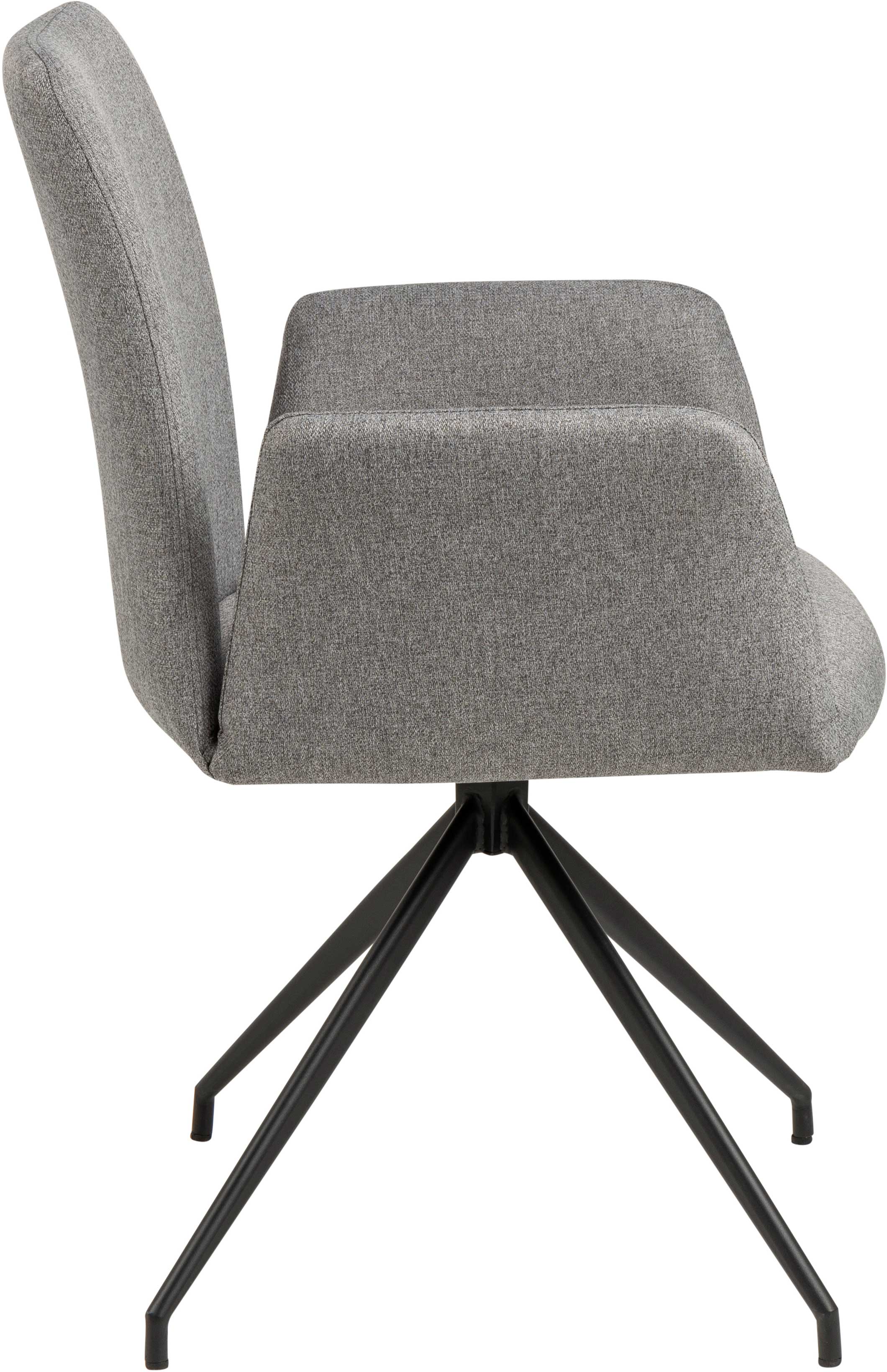 Chaise pivotante Robert - gris clair/noir - Image 8