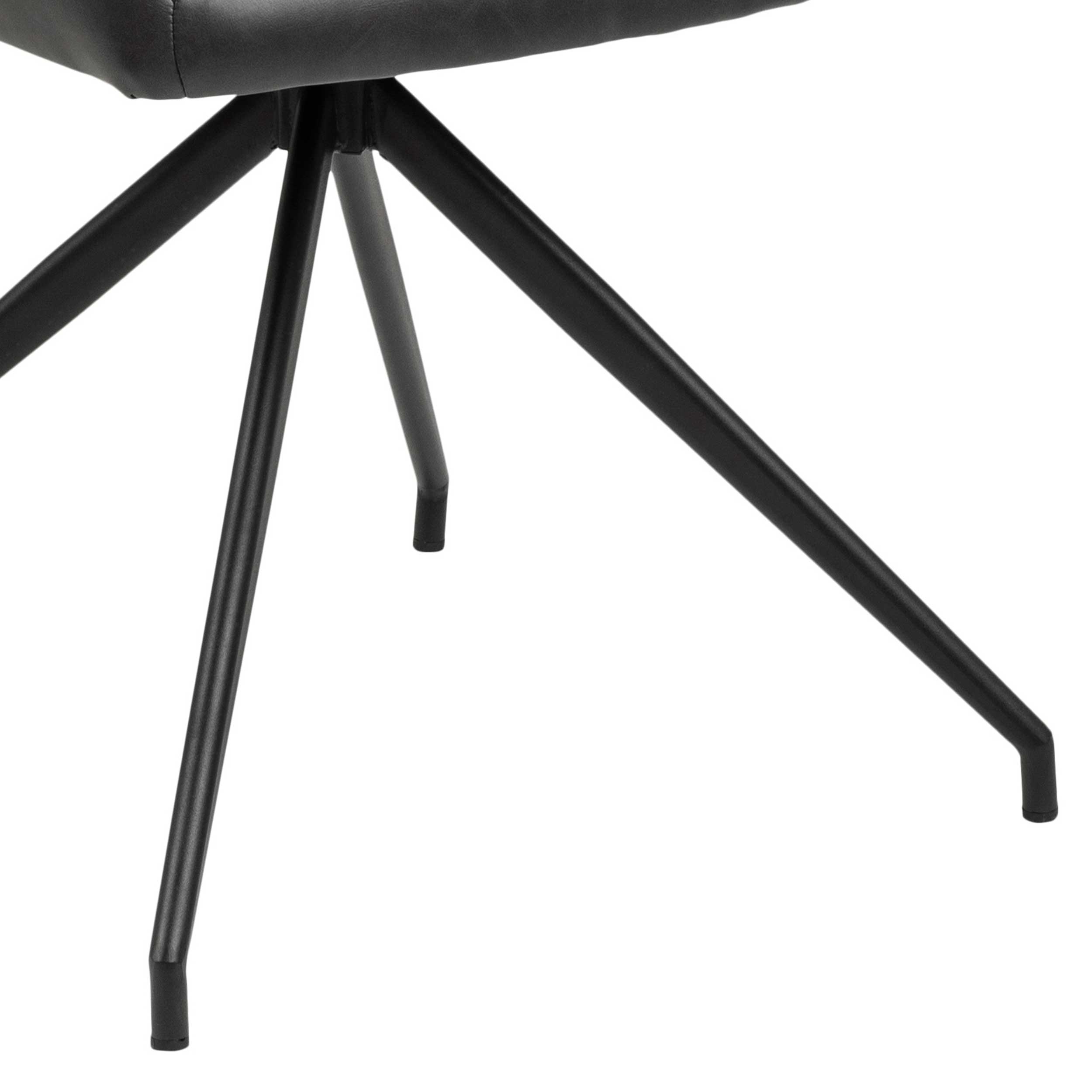 Chaise pivotante Robert - noir - Image 2
