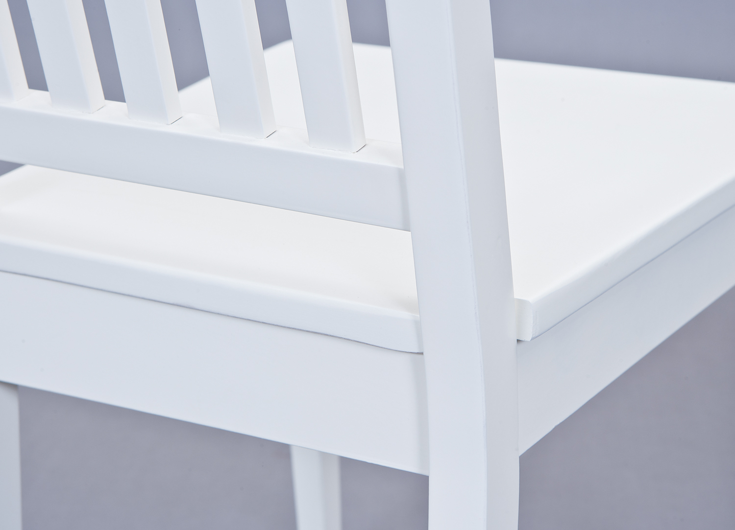 Chaise salle à manger Westerland bois de hêtre massif - blanc - Image 6