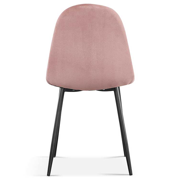 Chaise Valeska velours - rose - Image 2