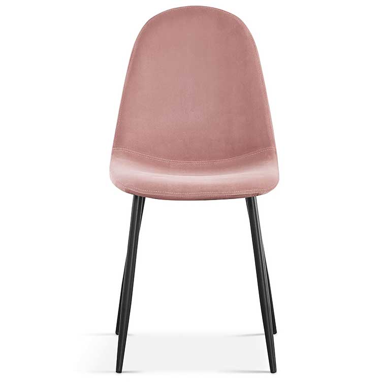 Chaise Valeska velours - rose - Image 4