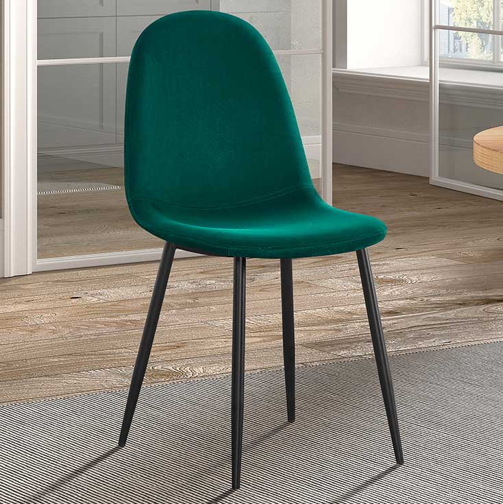 Chaise Valeska velours - vert