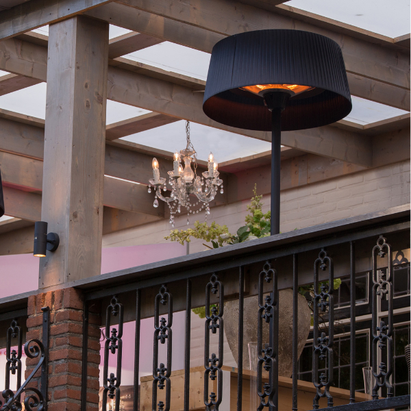 Chauffe-terrasse Alix 74cm modèle debout - noir - Image 3