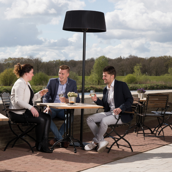 Chauffe-terrasse Alix 74cm modèle debout - noir - Image 4