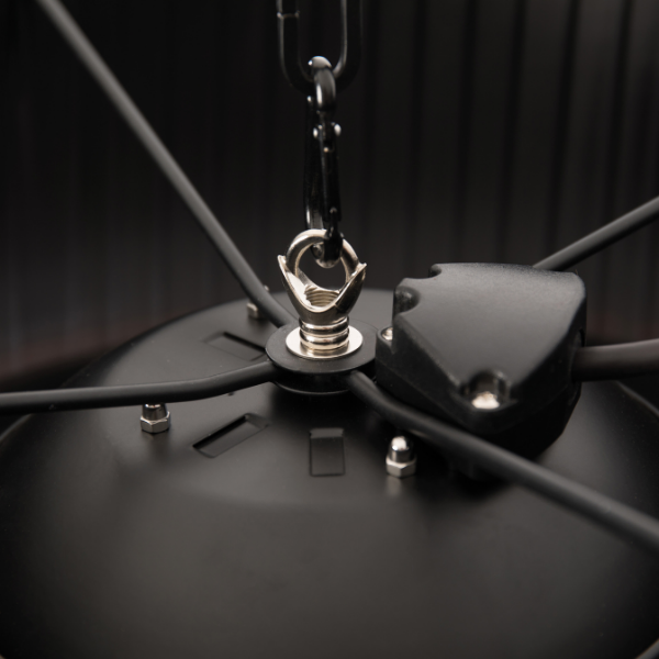 Chauffe-terrasse avec éclairage Alix 50cm pendant - noir - Image 5