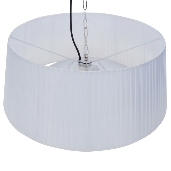 Chauffe-terrasse avec éclairage Alix 74cm pendant - blanc - Image 3