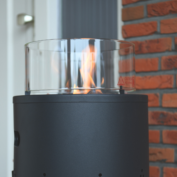 Chauffe-terrasse Bongo 38x90cm au gaz - gris - Image 2