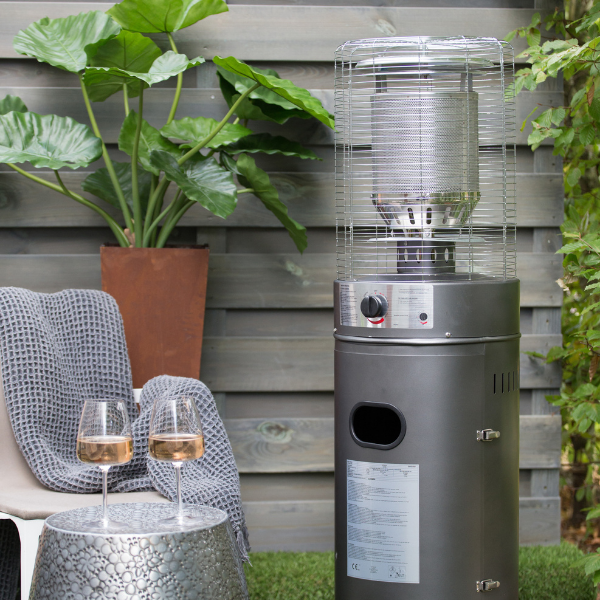 Chauffe-terrasse Perseus au gaz 46x134cm - gris - Image 2