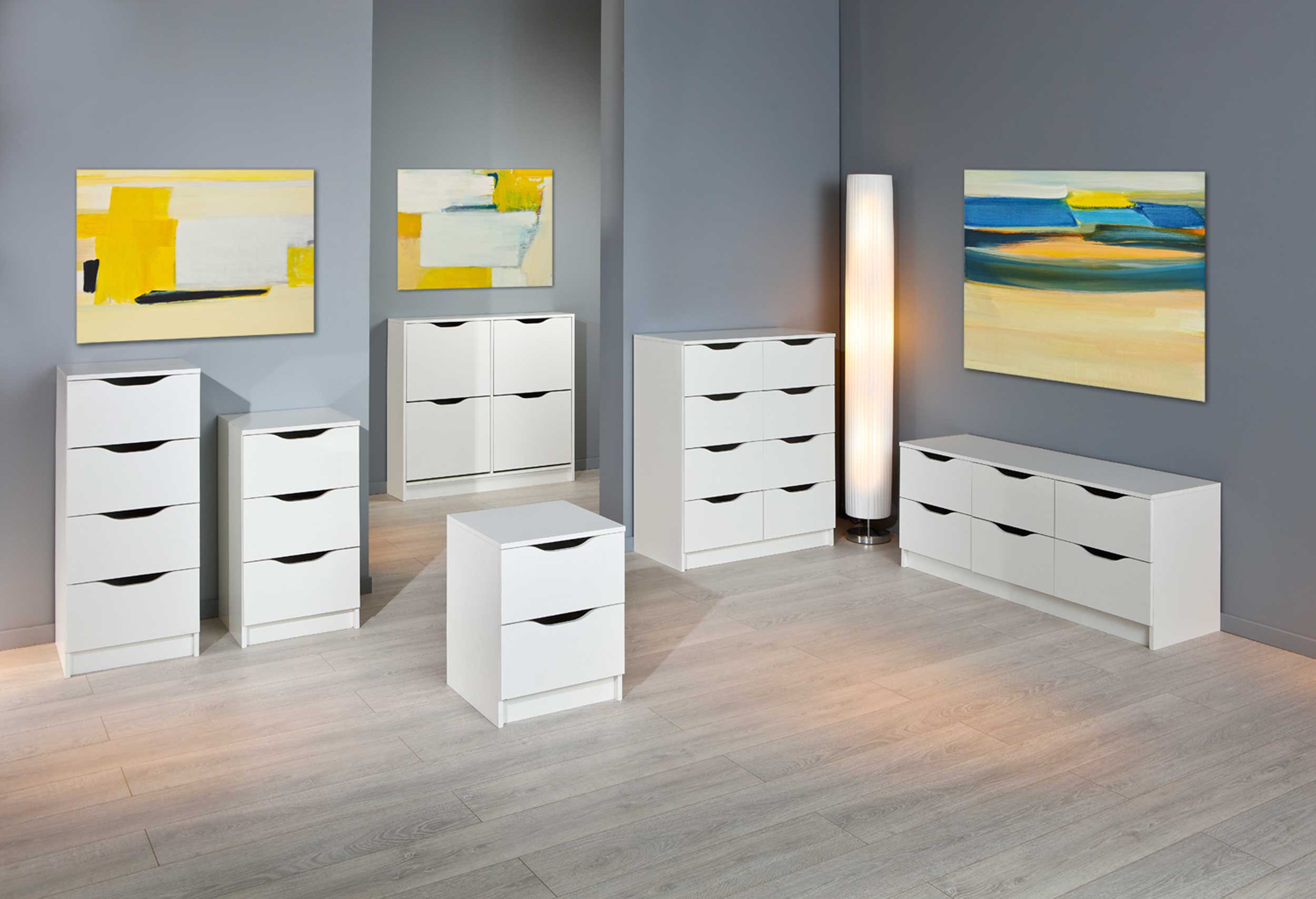 Chiffonnier Westphalen 8 tiroirs - blanc - Image 12