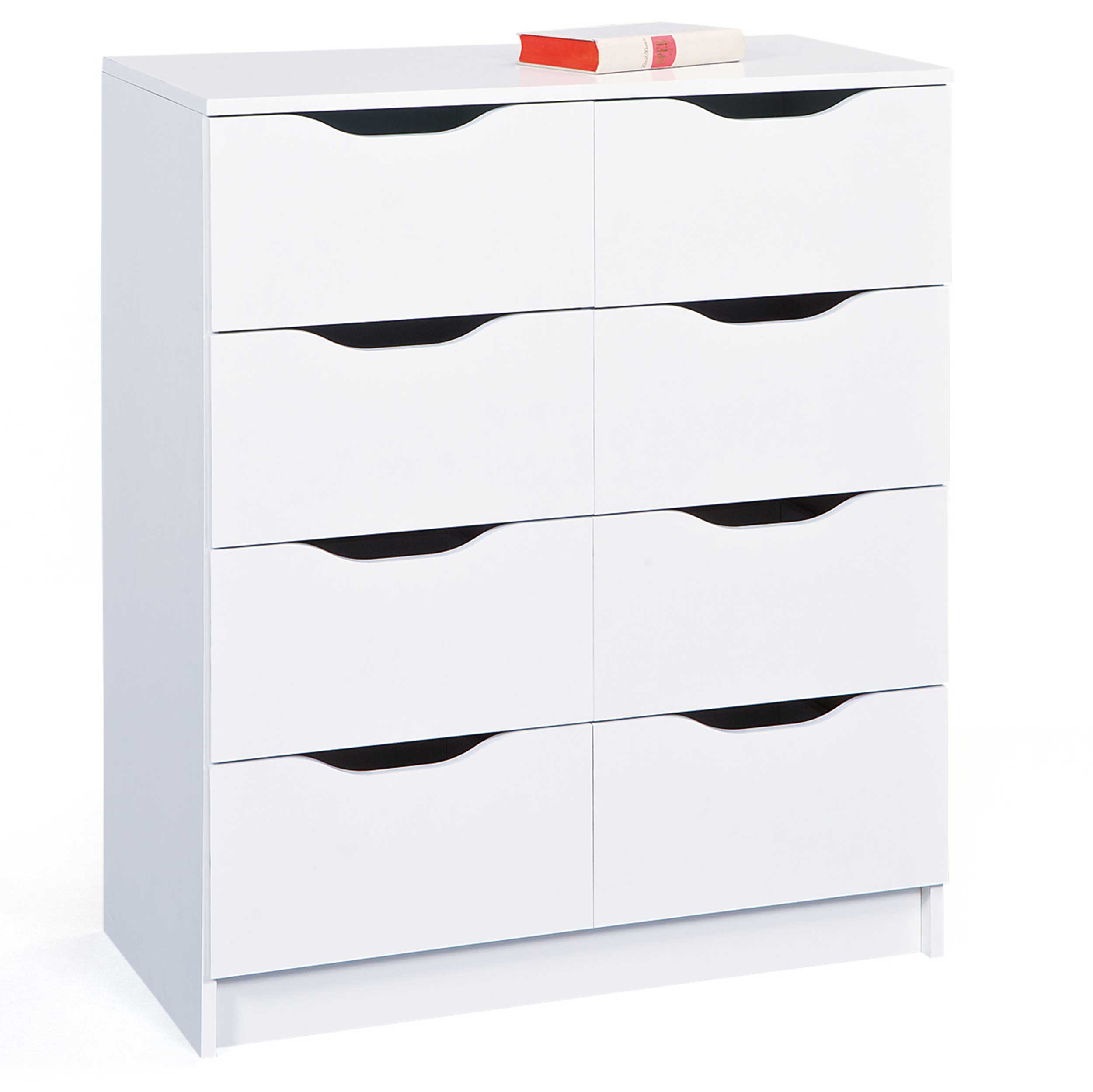 Chiffonnier Westphalen 8 tiroirs - blanc - Image 4