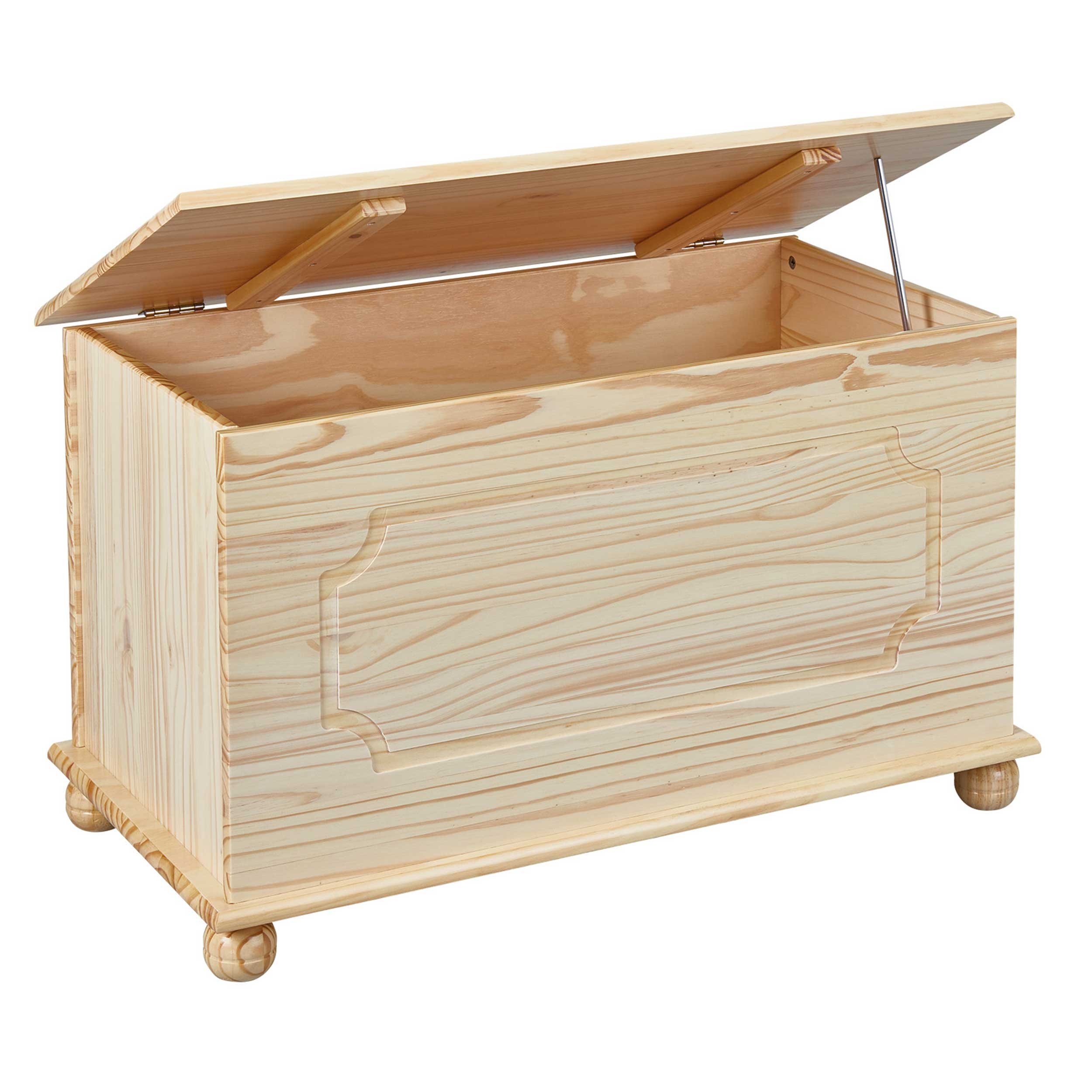 Coffre de rangement Emely - bois de pin - Image 7