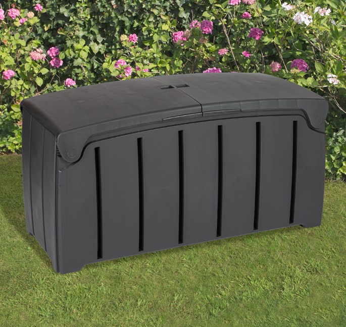 Coffre de rangement Mumbert 300L - anthracite