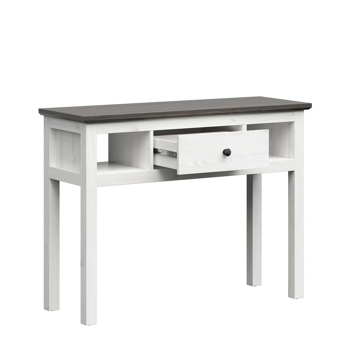 Coiffeuse Enid 114cm 1 tiroir - blanc - Image 2