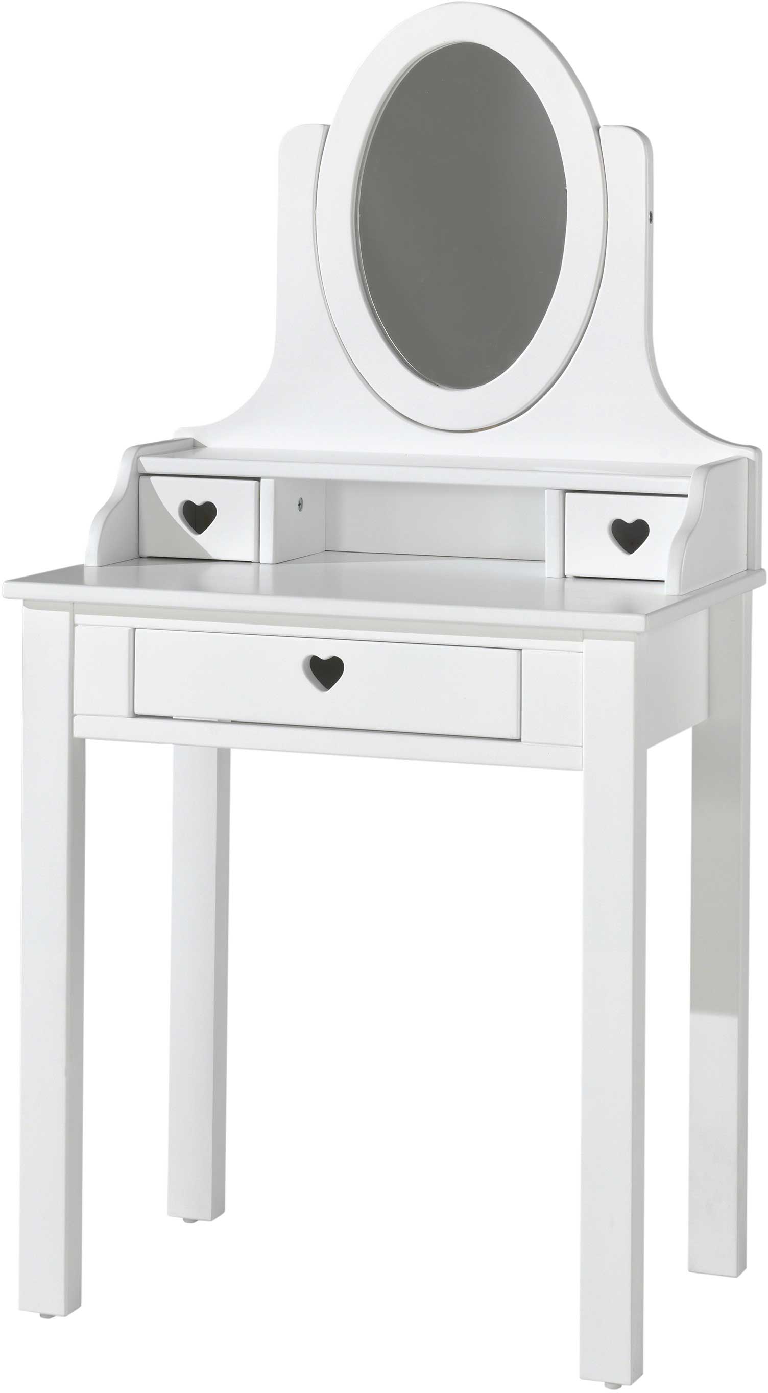 Coiffeuse pour enfants Amori avec miroir - blanc - Image 4