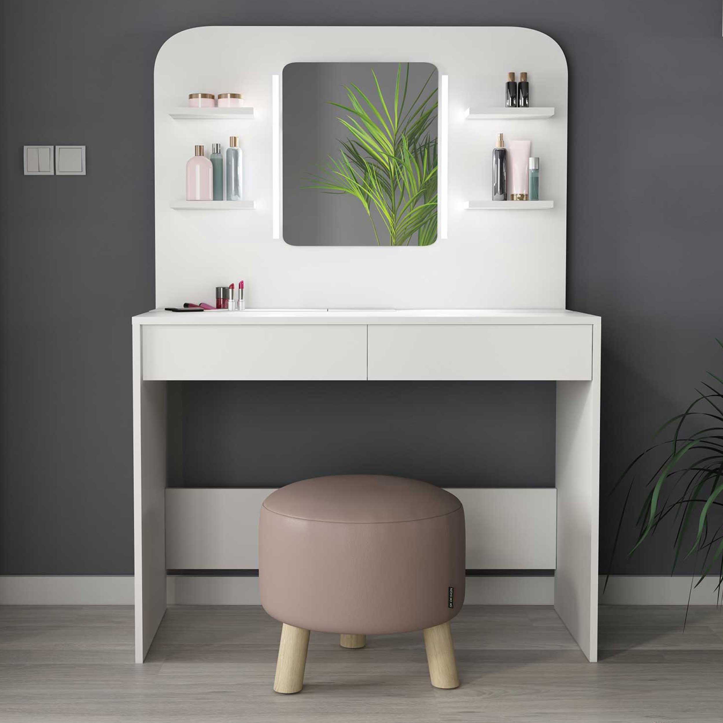 Coiffeuse Secret - blanc