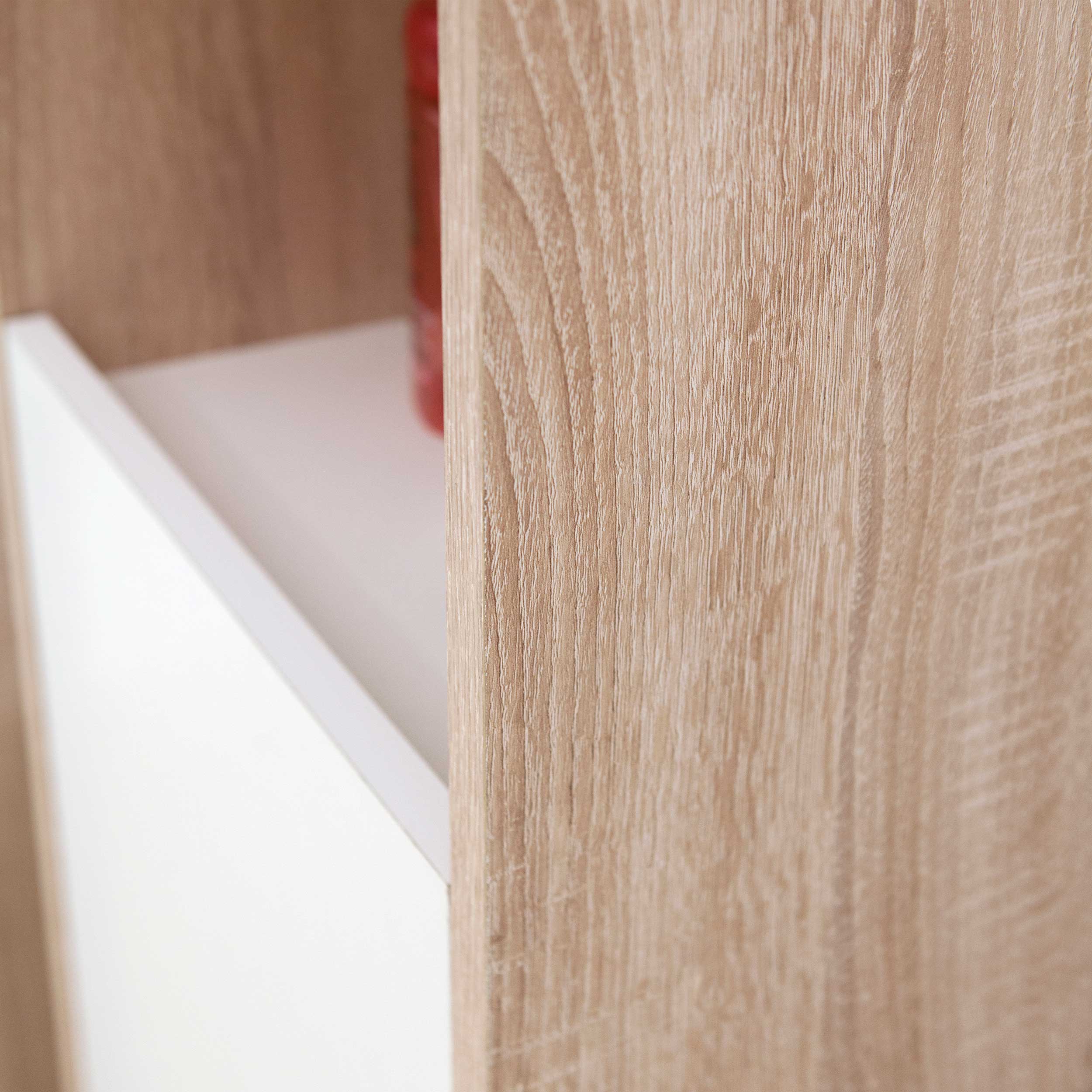 Colonne Biarritz 2 portes - blanc/chêne - Image 3