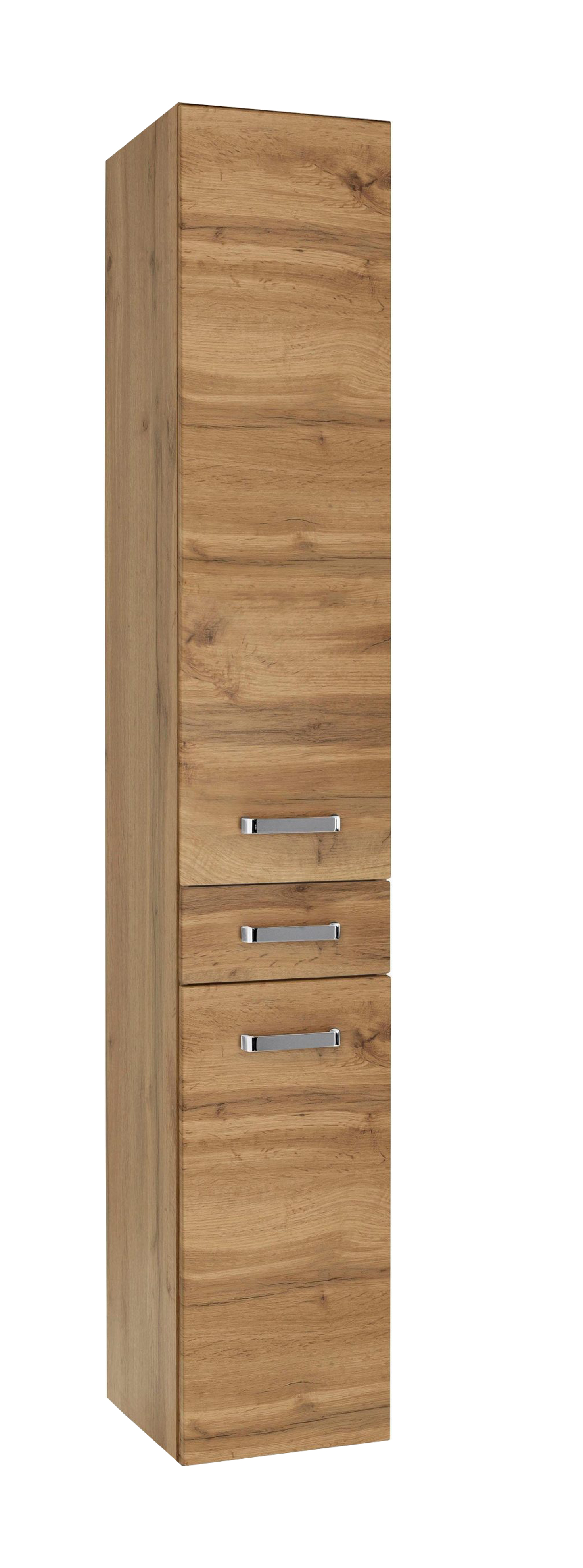 Colonne Bobbi haute 30cm 2 portes et 1 tiroir - chêne - Image 7