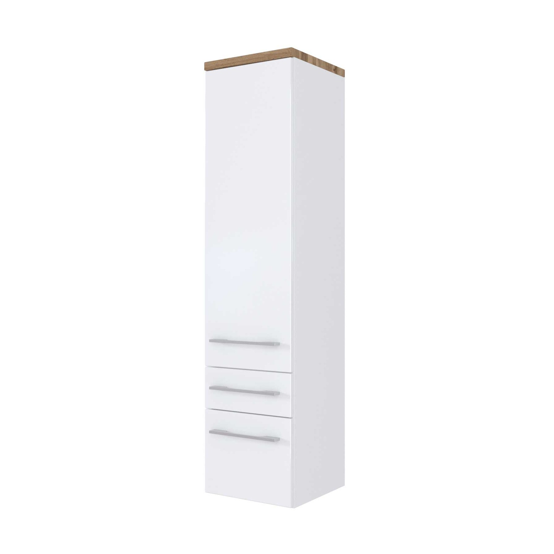 Colonne Dasa 30cm 1 porte & 2 tiroirs - blanc - Image 6