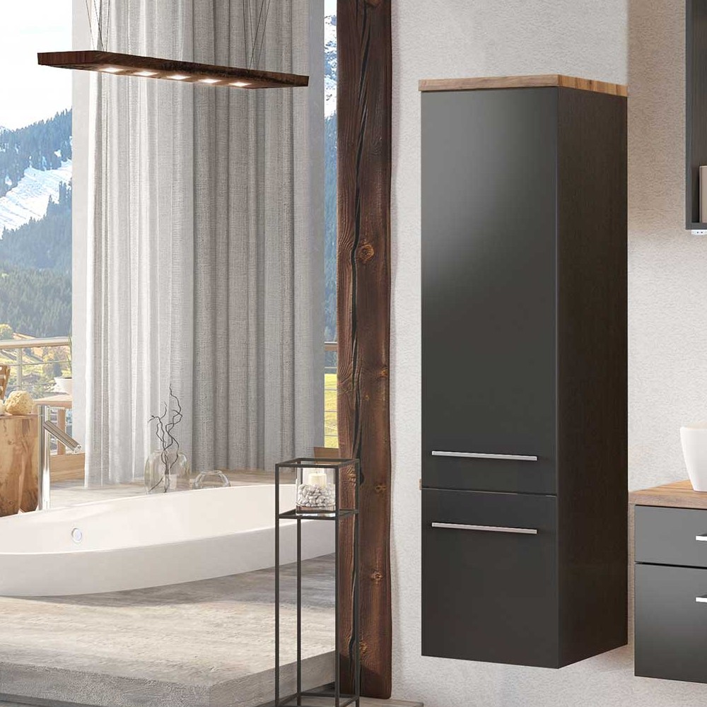 Colonne Dasa à 2 portes - graphite/gris mat