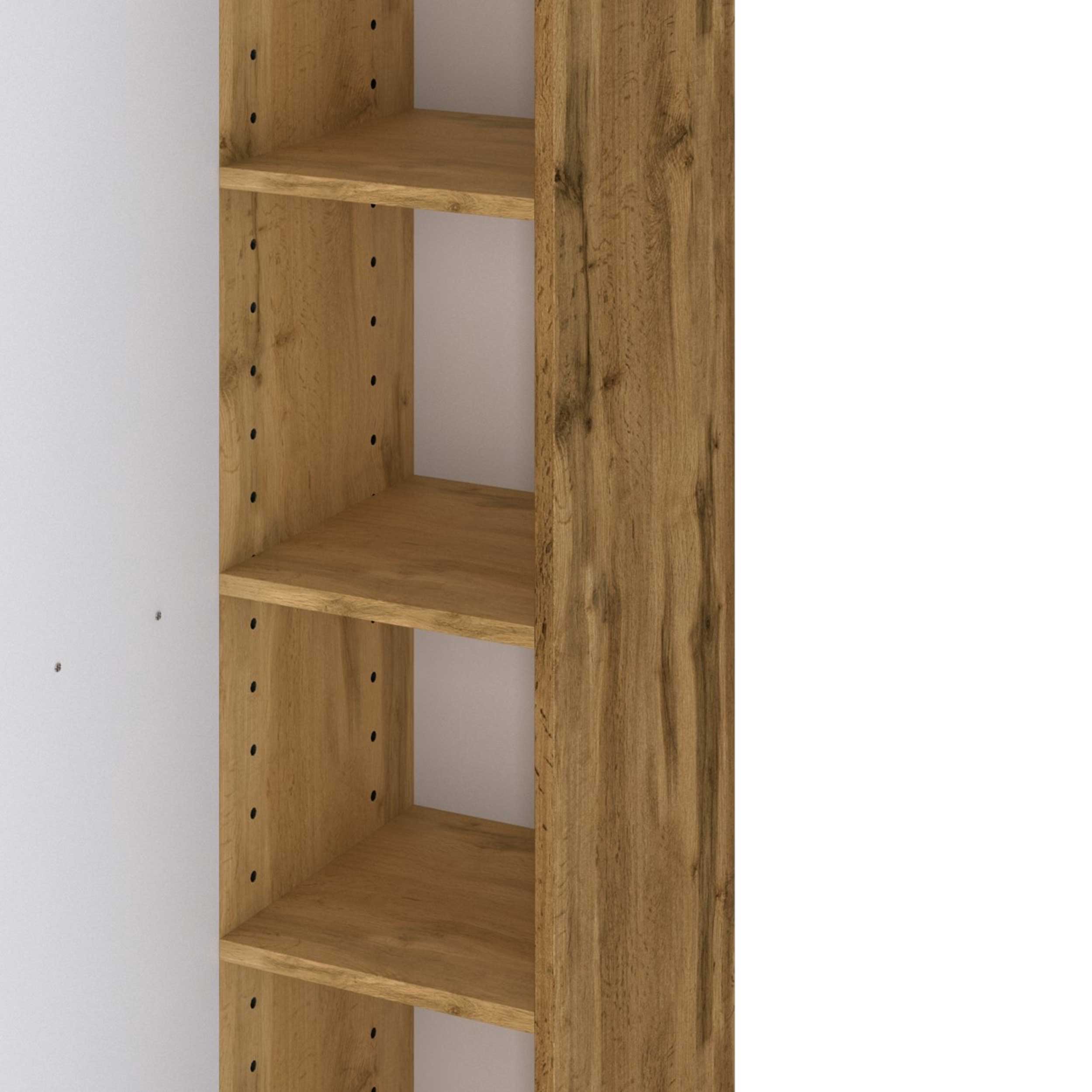 Colonne Gene 30cm 1 porte - chêne wotan/vert fjord - Image 7