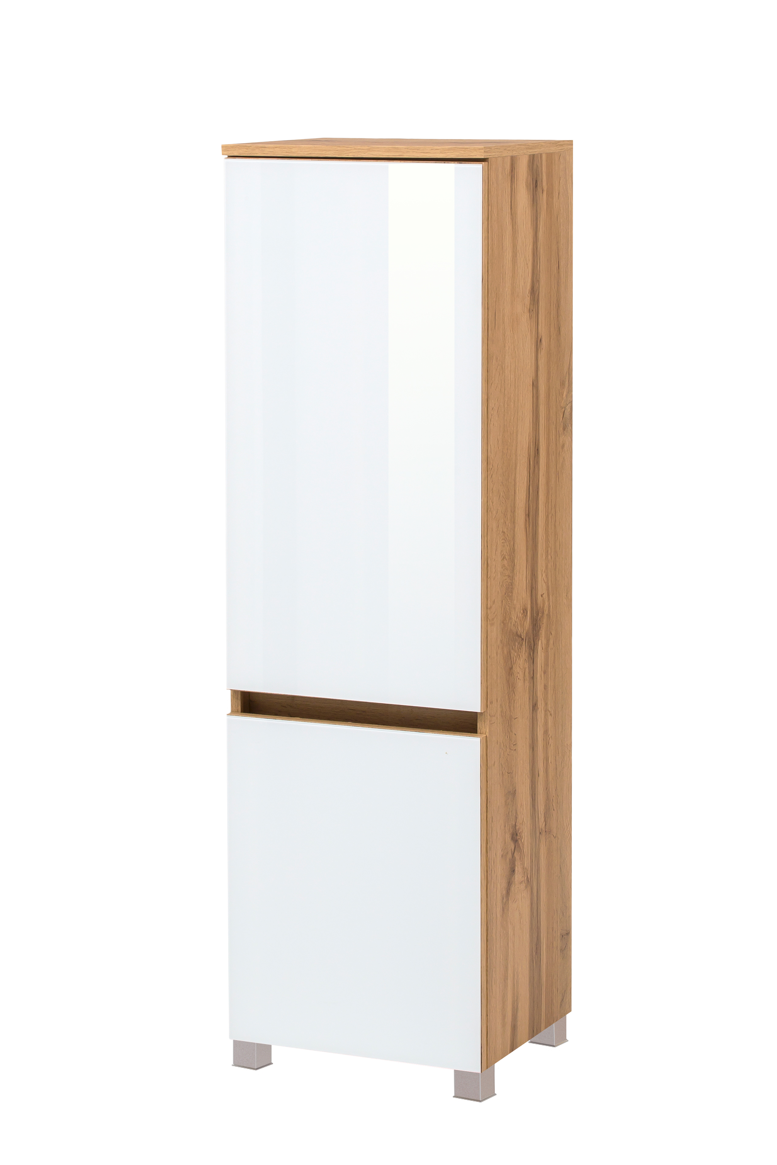 Colonne Helina 40cm 2 portes - chêne/blanc - Image 11