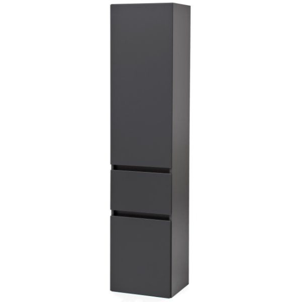 Colonne Kornel/Pisca 40cm 2 portes & 1 tiroir - gris graphite