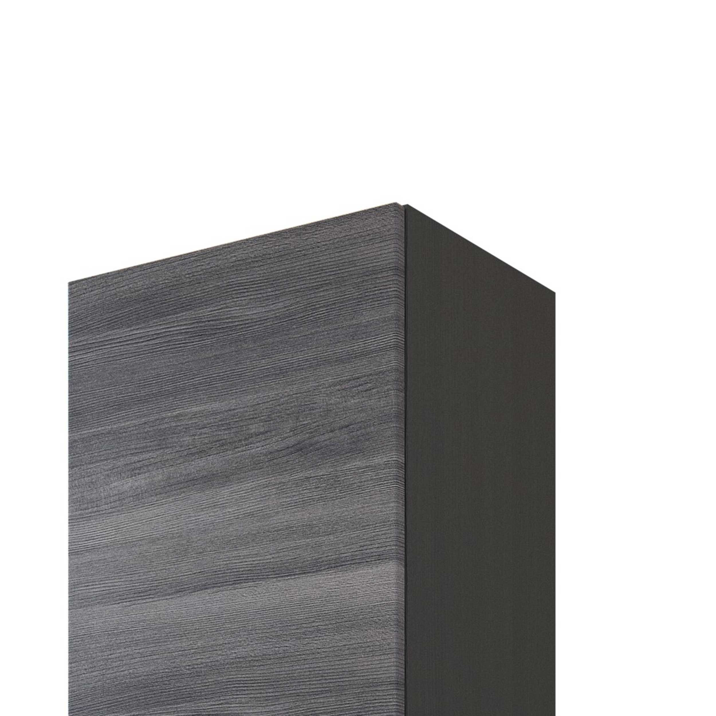 Colonne Lotuk haute avec 2 portes & 1 tiroir - chêne gris - Image 4