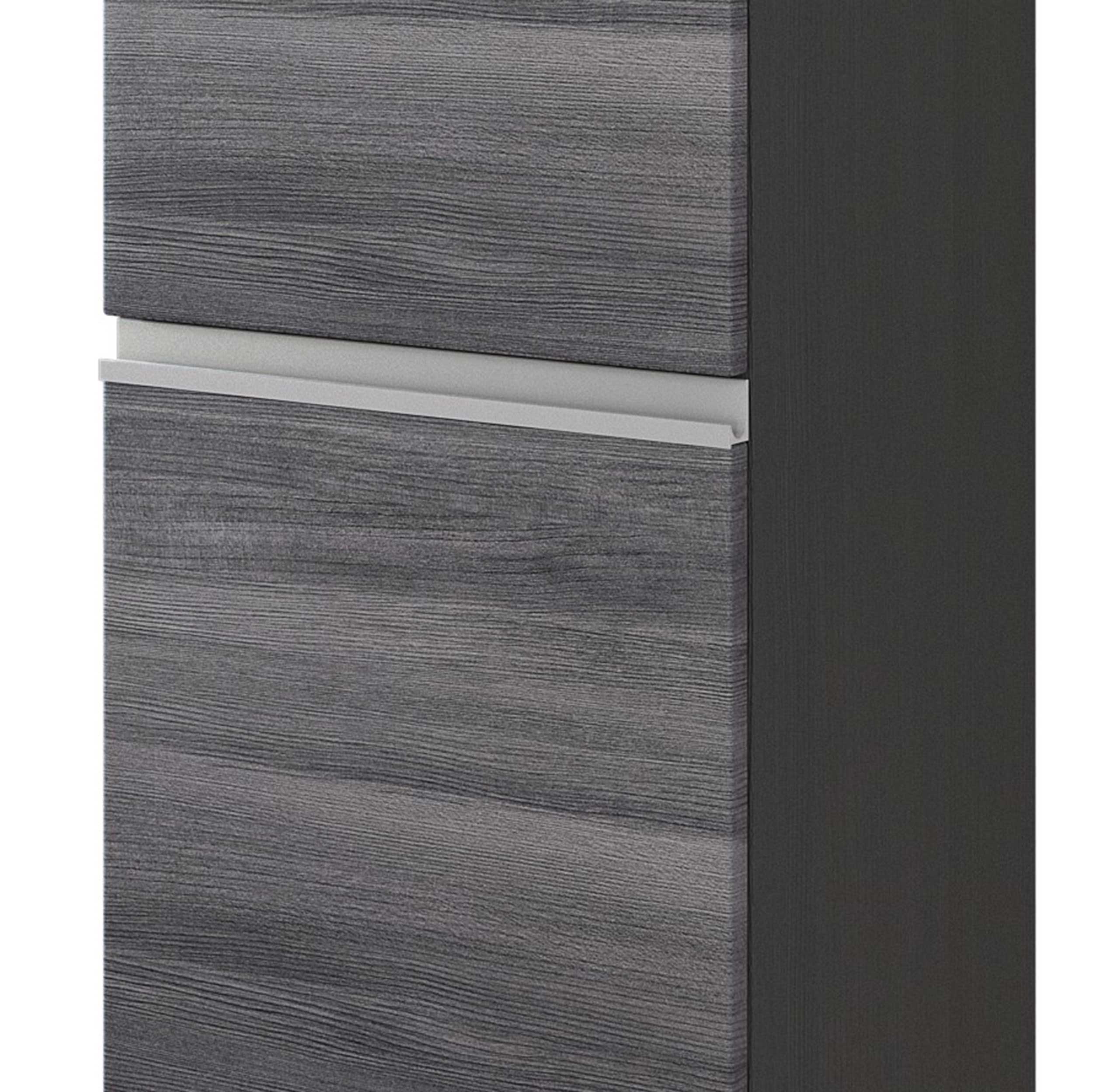 Colonne Lotuk haute avec 2 portes & 1 tiroir - chêne gris - Image 6