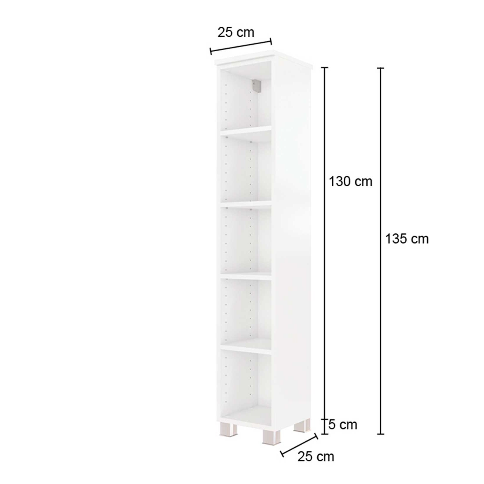 Colonne ouverte Gene 25cm - blanc - Image 6