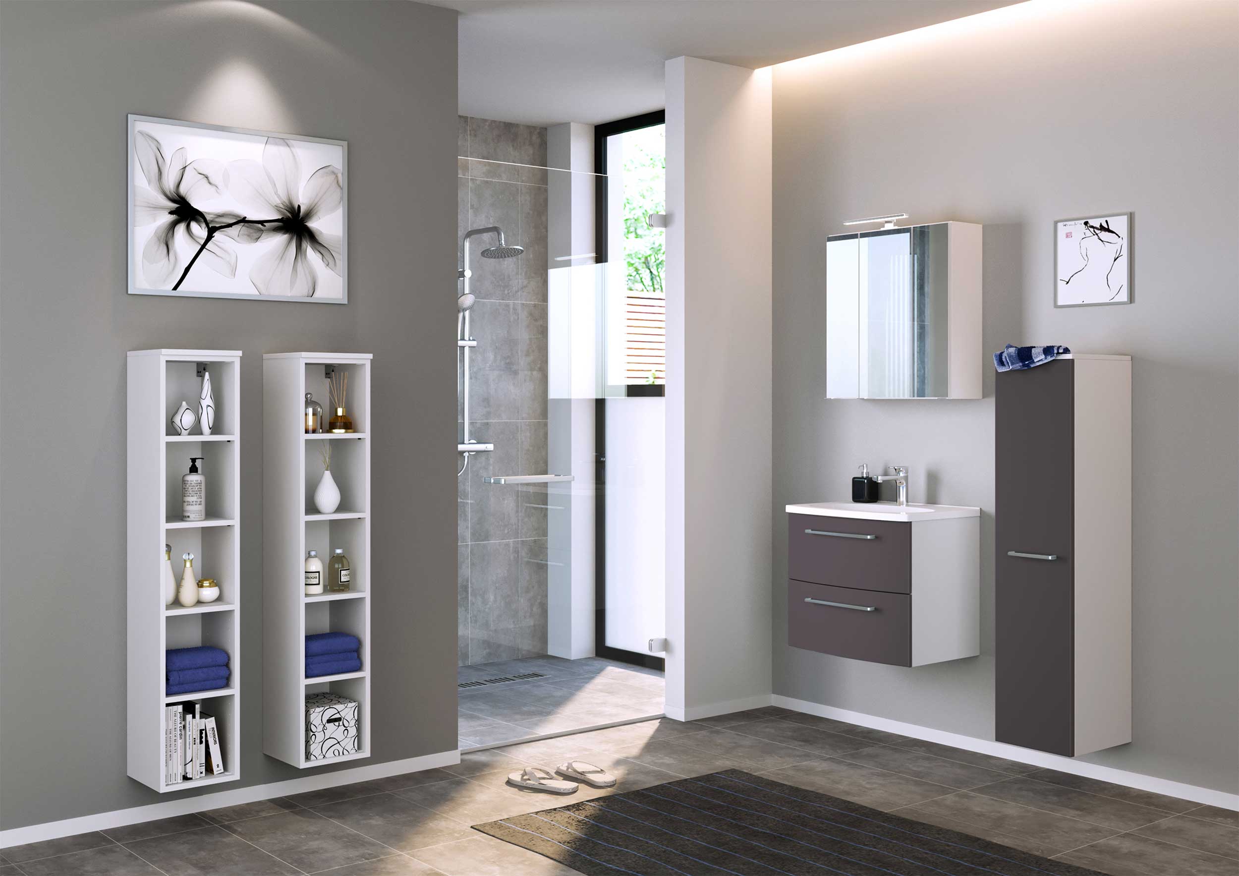 Colonne ouverte Gene 25cm - blanc - Image 7