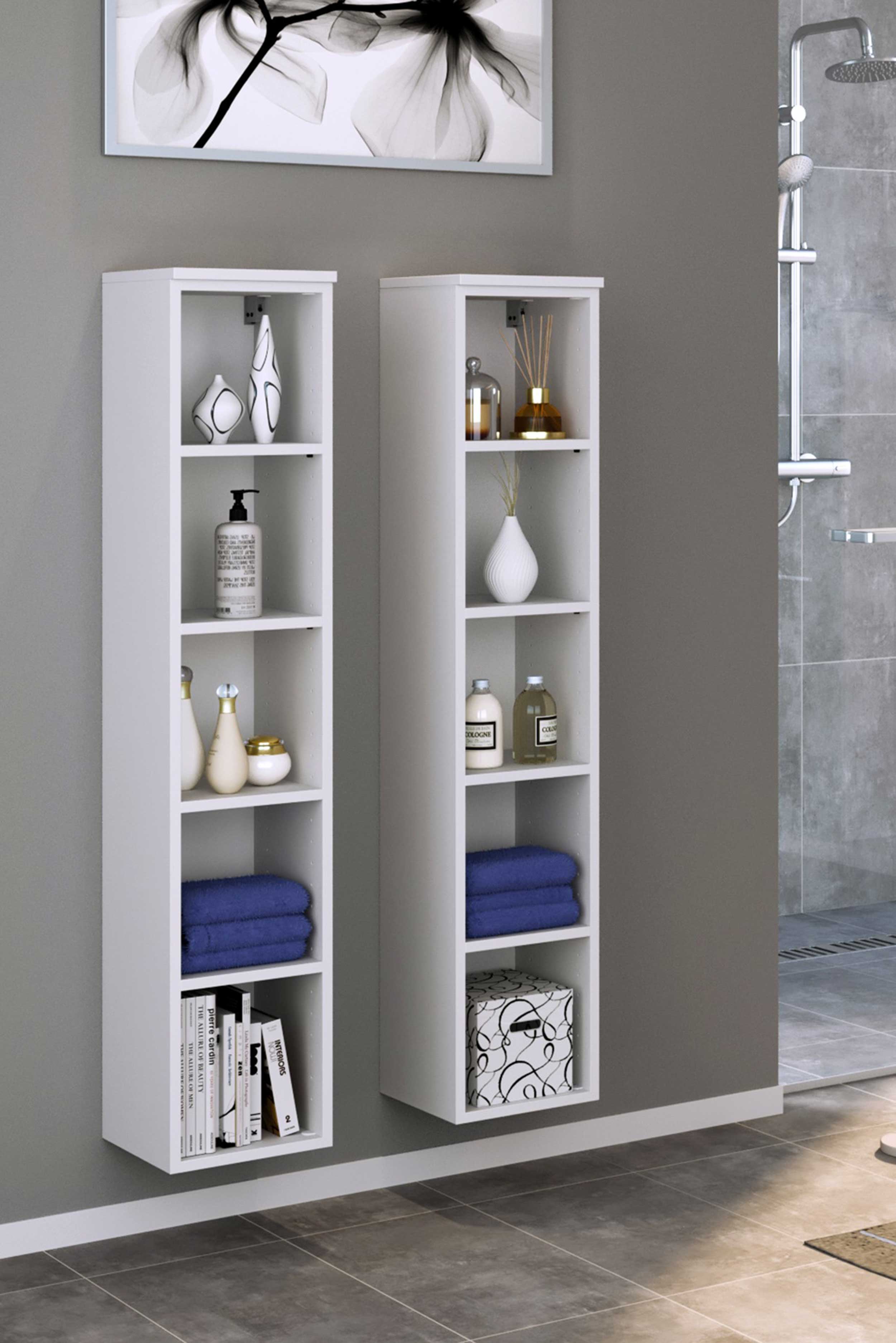 Colonne ouverte Gene 25cm - blanc - Image 9