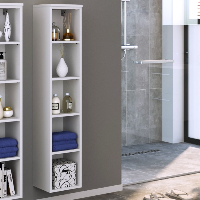 Colonne ouverte Gene 25cm - blanc