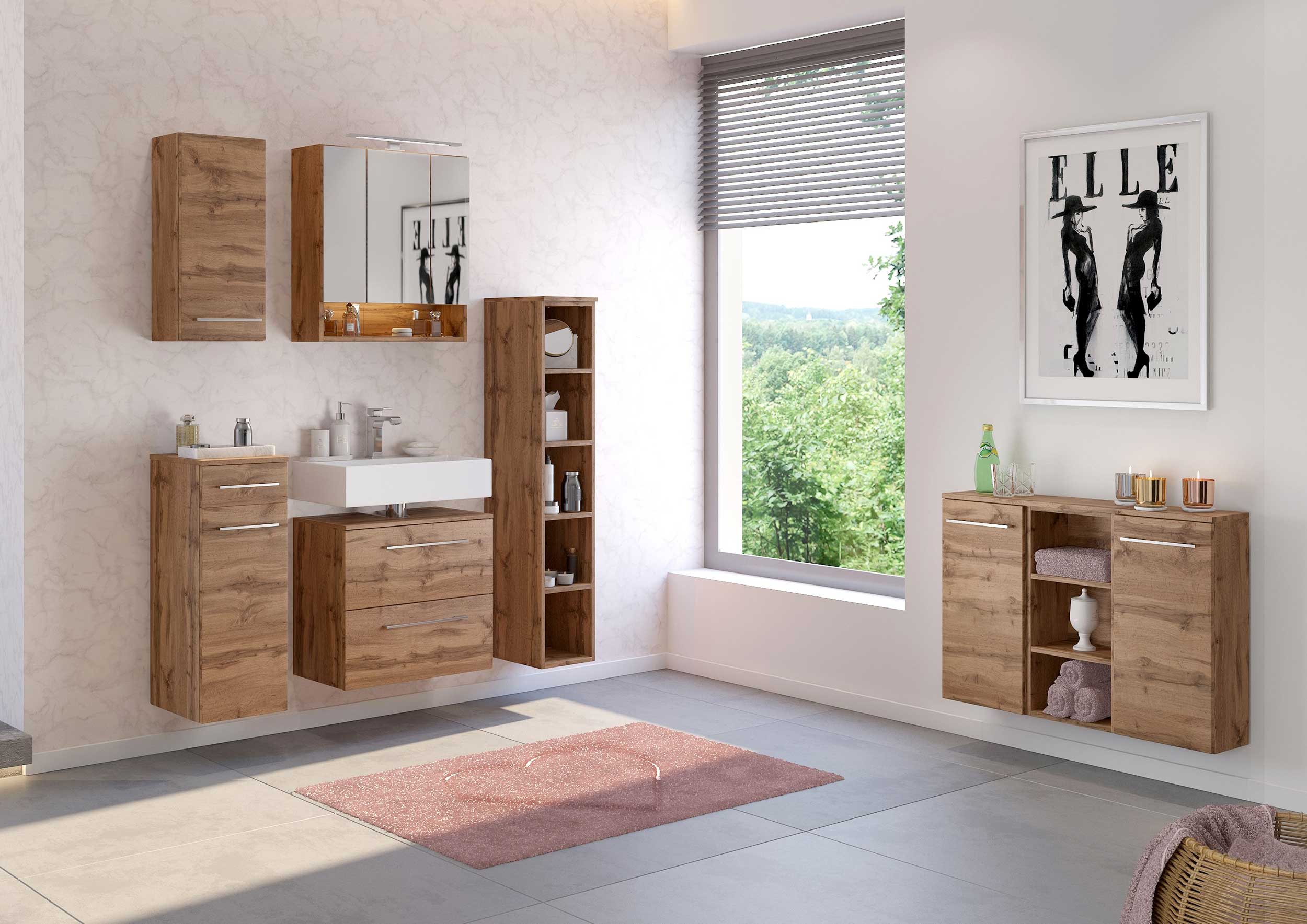 Colonne ouverte Sefa bas 25cm - chêne wotan - Image 9