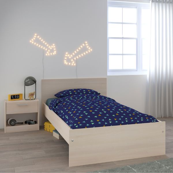 Combinaison chambre d'enfant Charly 90x200 | Lit d'enfant, table de chevet