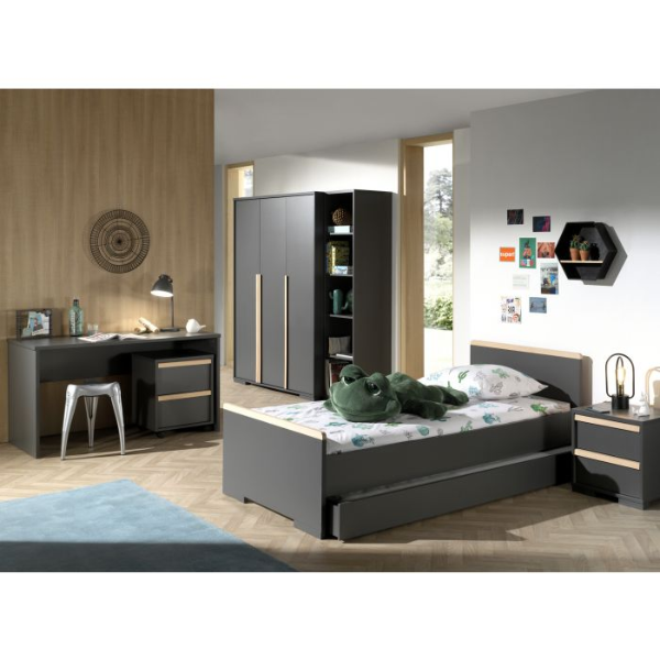 Combinaison de chambre d'enfant 1 London-anthracite/hêtre