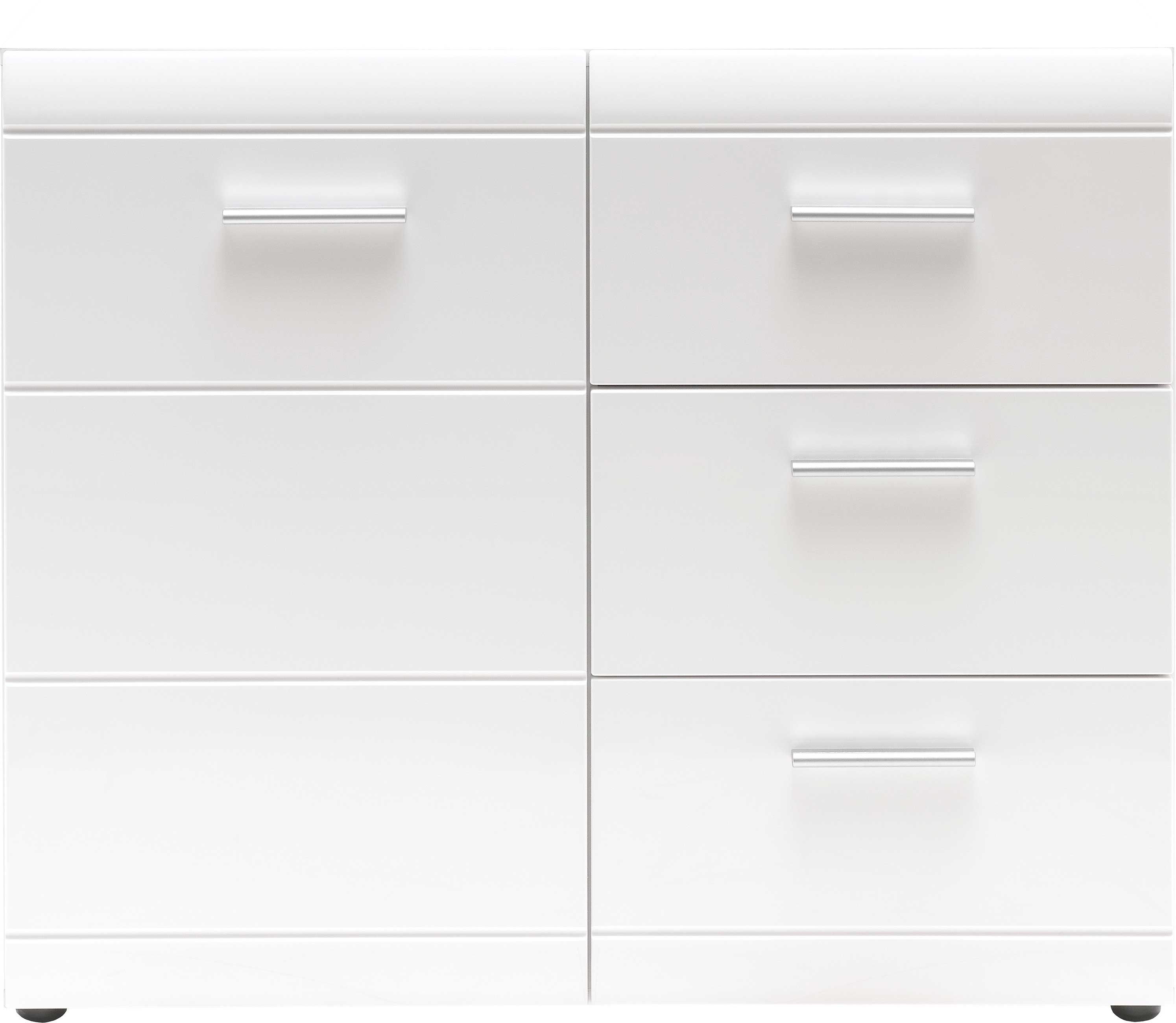 Commode Allan avec 3 tiroirs & 1 porte - blanc - Image 6