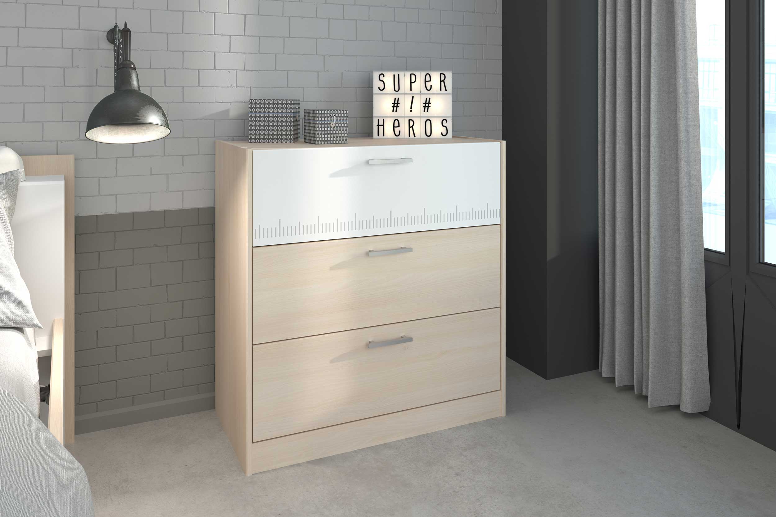 Commode Carlos 3 tiroirs - Image 10