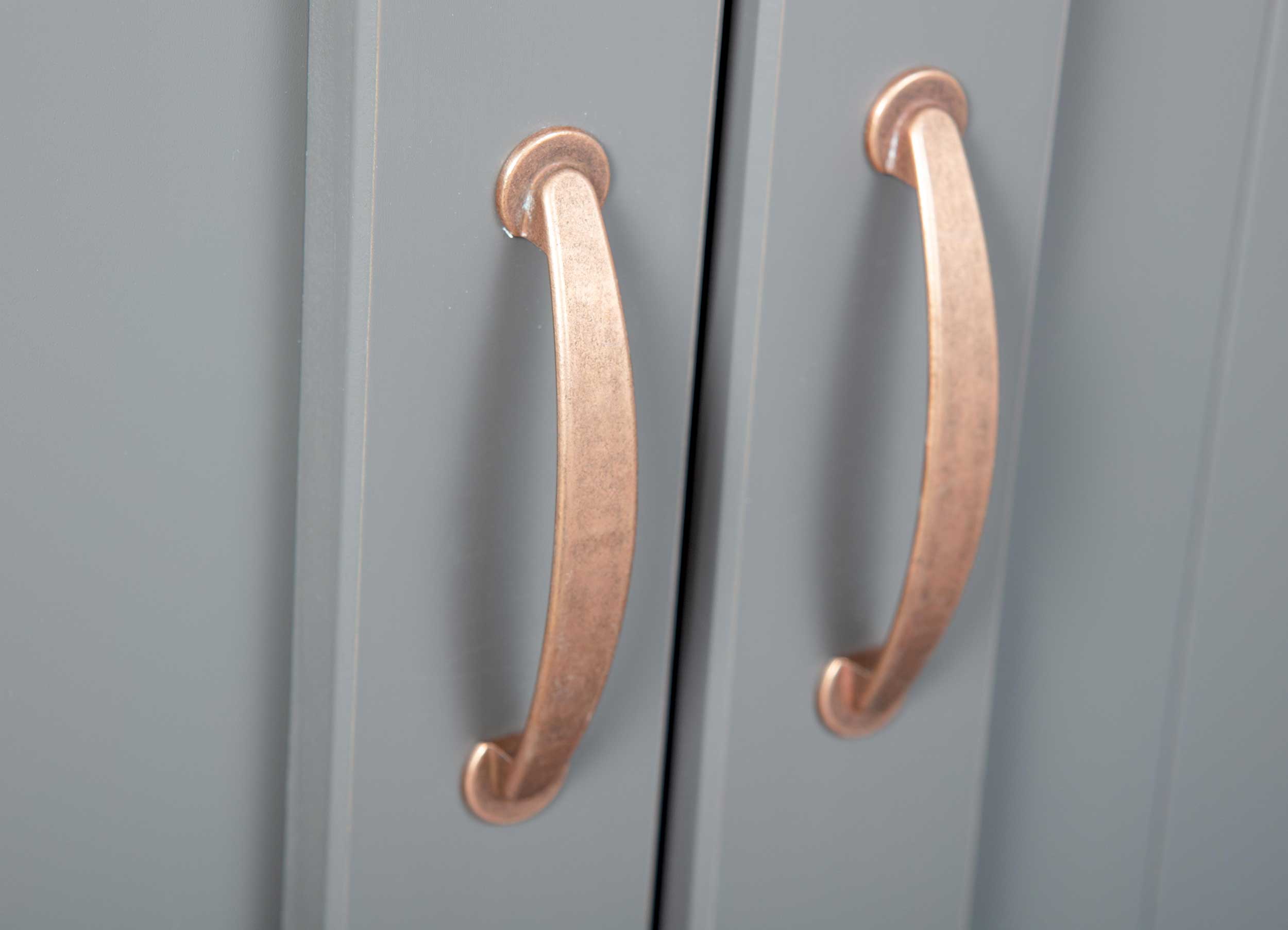 Commode Cerci 90cm avec 2 portes & 2 tiroirs - gris - Image 3