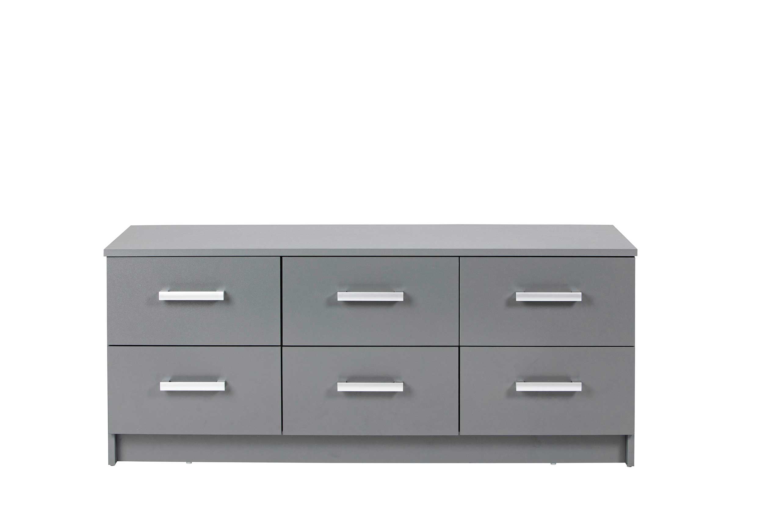 Commode Eden 122cm 6 tiroirs - gris graphite - Image 9