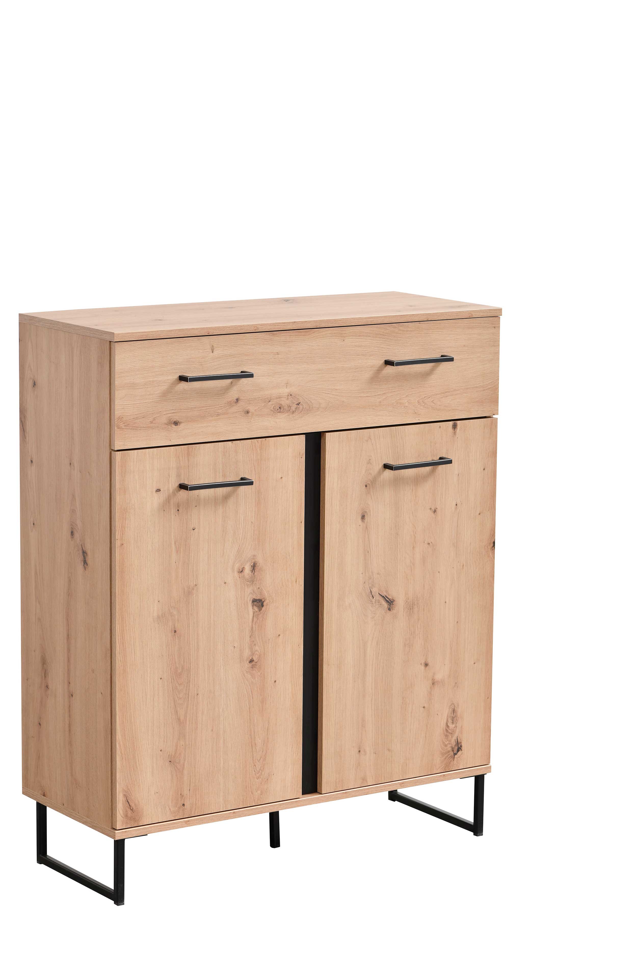 Commode Hoggas 2 portes & 1 tiroir - chêne - Image 4